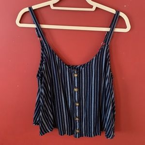 Blue Striped Tank Top